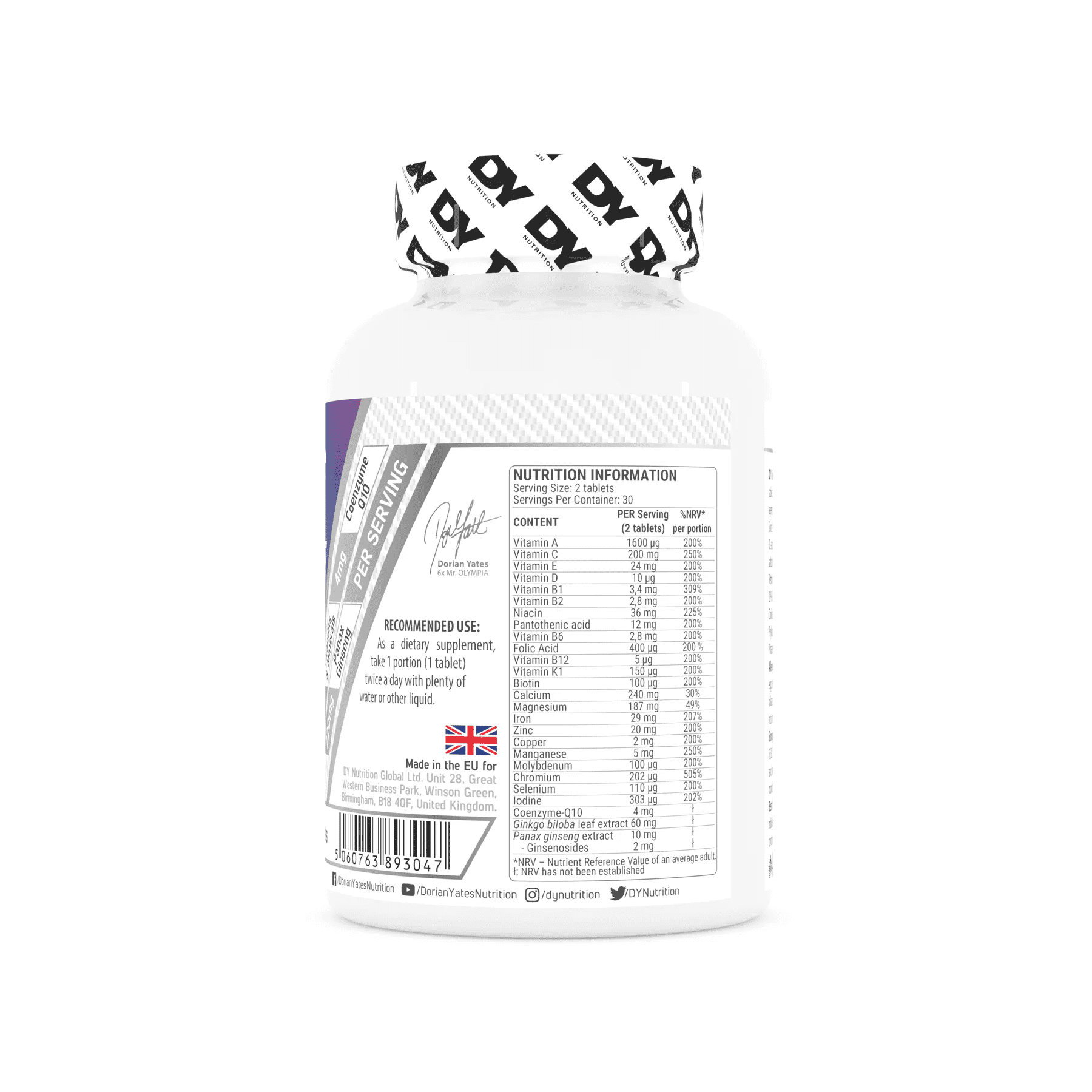 MULTIVITAMIN_COMPLEX_60TAB_DY_NUTRITION_MAROC_KHOURIBGA_BODYSHARK MULTIVITAMIN_COMPLEX_60TAB_DY_NUTRITION_MAROC_KHOURIBGA_BODYSHARK