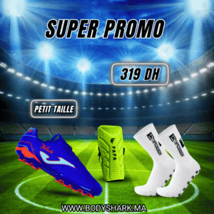 Chaussures-TOJS2504AG – JOMA-Chaussettes-SUPERLIGHT-TAPEDESIGN-Protège-jambe-Fafa-sport-maroc-khouribga-bodyshark