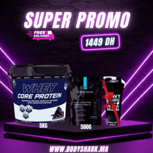 whey-core-protein-5kg-creatine-monohydrate-micronized-500g-maroc-khouribga-bodyshark