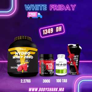 hydro-whey-2.2kg-creatine-pro-zero-300g-one-a-day-100tab-maroc-khouribga-bodyshark