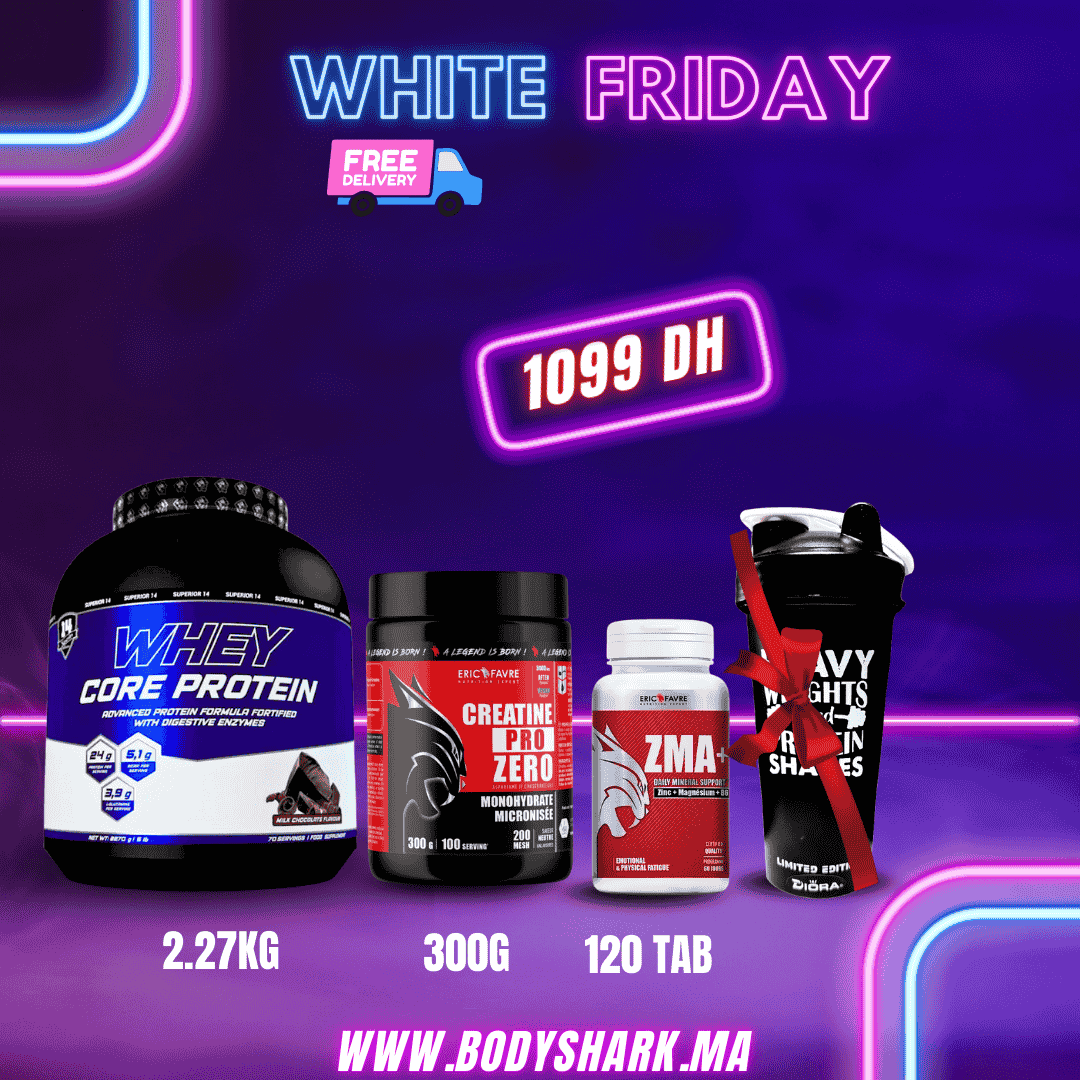 whey-core-protein-2.27kg-creatine-pro-zero-300g-zma-120-tab-maroc-khouribga-bodyshark