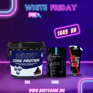 whey-core-protein-5kg-creatine-monohydrate-micronized-500g-maroc-khouribga-bodyshark