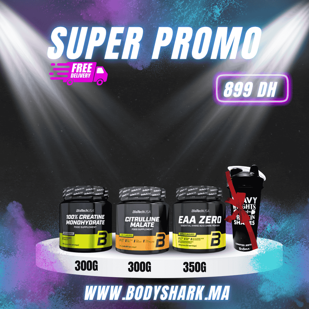 creatine_monohydrate_100%_300g_citrulline_malate_300g_eaa_zero_300g_maroc_khouribga_bodyshark