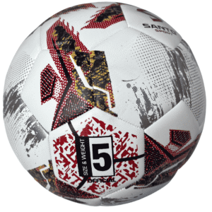 ballon-de-football-rouge-blanc-santo-sport-maroc-khouribga-bodyshark