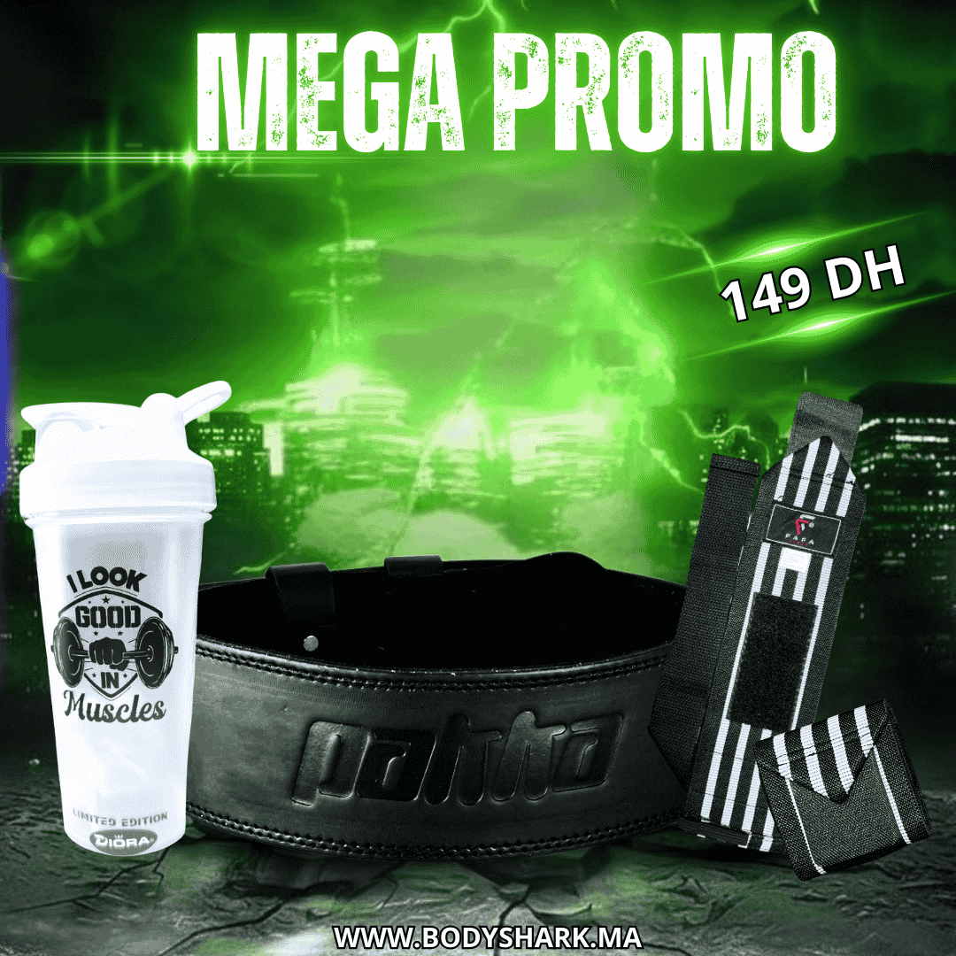 cienture-matt-wrist-wraps-fafa-sport-shaker-bottle-pro-maroc-khouribga-bodyshark