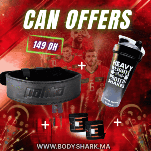 cienture-matt-wrist-wraps-fafa-sport-shaker-bottle-pro-maroc-khouribga-bodyshark