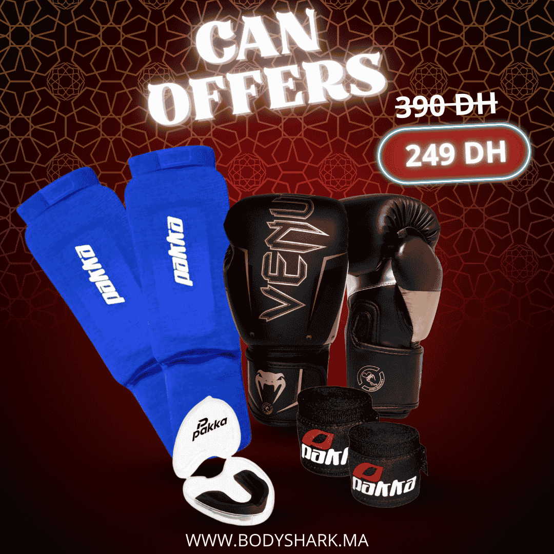 gants-de-boxe-protege-tibia-full-contact-protege-dents-bands-de-musculation-maroc-khouribga-bodyshark